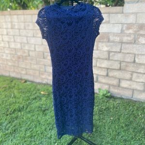 Windsor Navy Blue Lace Dress